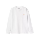 L/S American Script T-Shirt - White