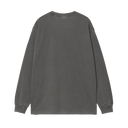 L/S Nelson T-shirt - Graphite garment dyed