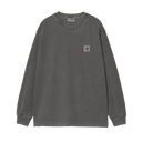 L/S Nelson T-shirt - Graphite garment dyed