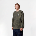 L/S Camo Combi T-Shirt - Green / Olive