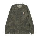 L/S Camo Combi T-Shirt - Green / Olive