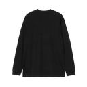 L/S Pocket Heart T-Shirt- Black / Red