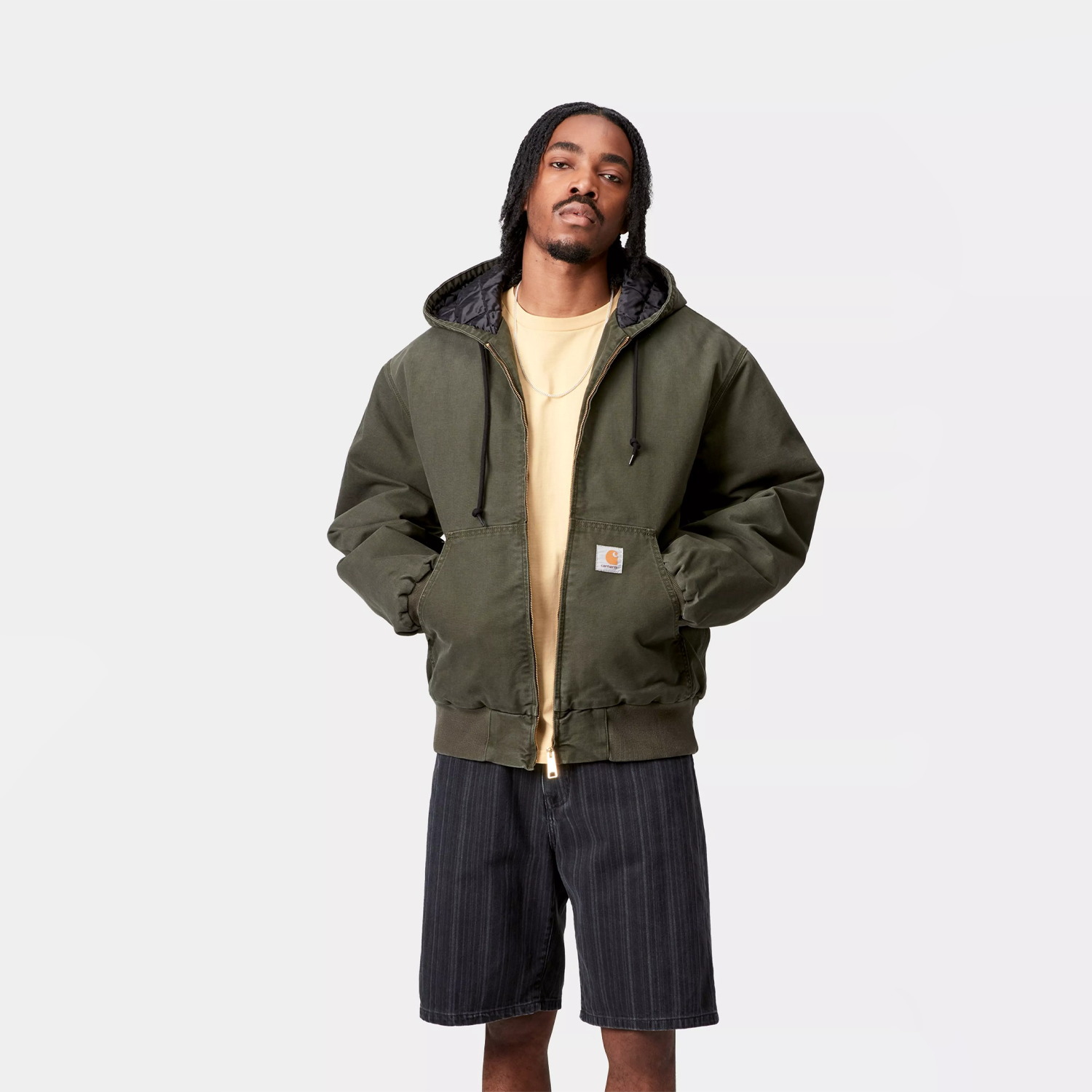 Carhartt WIP OG Active Jacket - Olive Stone Canvas – Stomping Ground