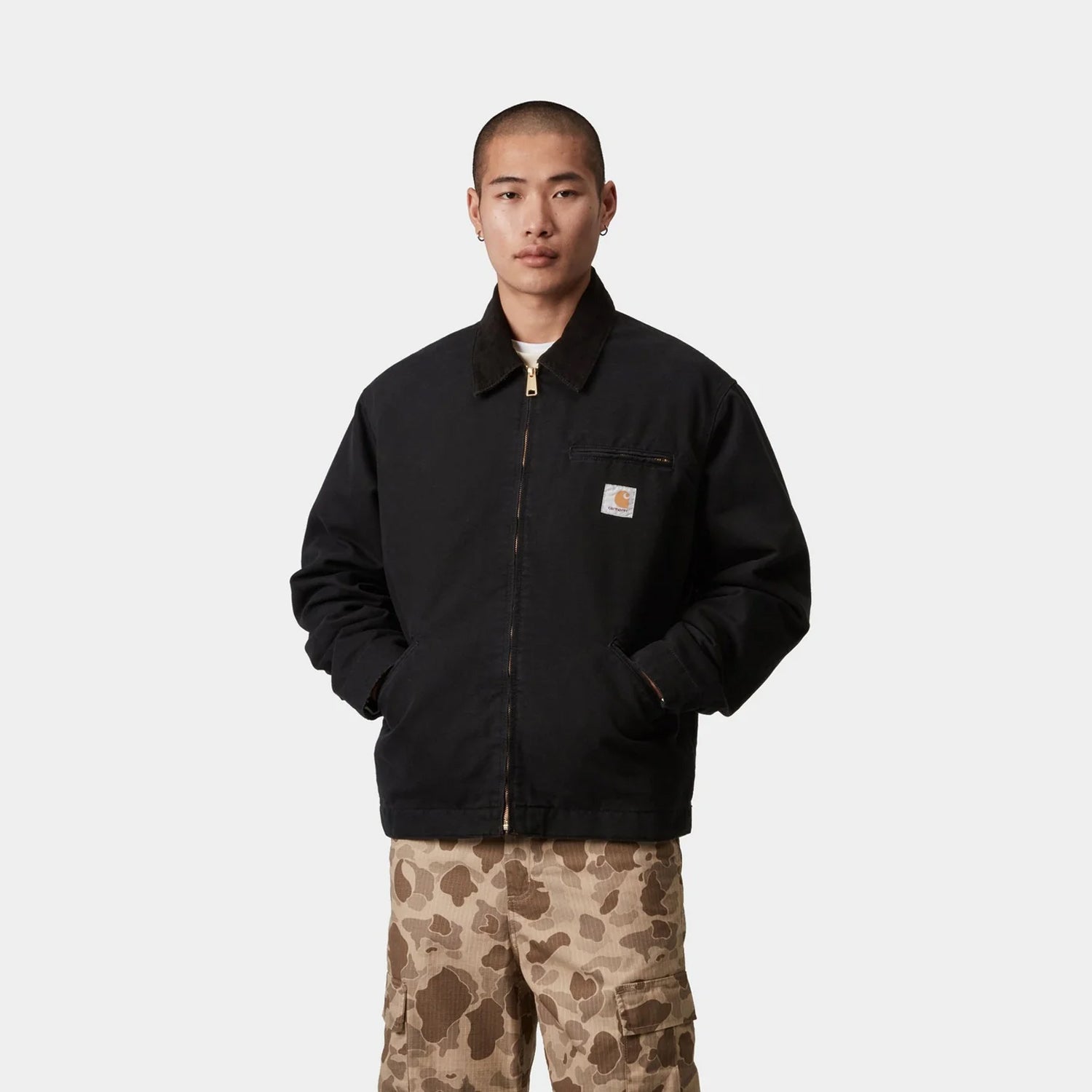 【美品】Carhartt OG Detroit Jacket サイズS ブラック Carhartt WIP デトロイト ジャケット OG DETROIT JACKET ブラック