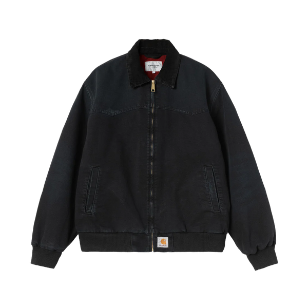carhartt WIP サンタフェボンバージャケット Carhartt WIP Og Santa Fe Jacket - Black / Black Grind Wash
