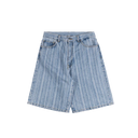 Rylan Stripe Short - Stone Bleach