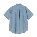 S/S Lucas Shirt - Blue Bleached