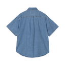 S/S Lucas Shirt - Blue Stoned Washed