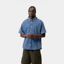 S/S Lucas Shirt - Blue Stoned Washed