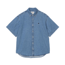 S/S Lucas Shirt - Blue Stoned Washed