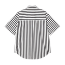 S/S Royce Shirt - Royce Stripe - Graphite / White