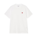S/S Small Heart T-Shirt - White