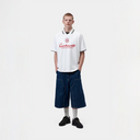 S/S Terrace Football T-Shirt - Heart Train Jacquard - White