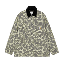 Tapestry Chore Coat - Camo Duck Jacquard, Green / Tobacco