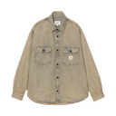 Tigan Shirt Jac Cotton 'Smithtown' Denim - Blue/Leather