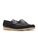 WB Penny Weave Loafer - Black Leather