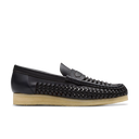 WB Penny Weave Loafer - Black Leather