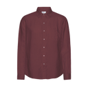 Linen Shirt - Oxblood Red