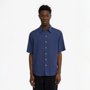 Linen SS Shirt - Marine Blue