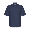 Linen SS Shirt - Marine Blue