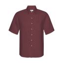 Linen SS Shirt - Oxblood Red