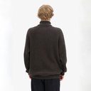 Merino Quarter Zip - Coffee Brown