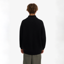 Merino Quarter Zip - Deep Black