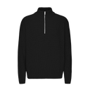 Merino Quarter Zip - Deep Black