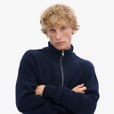 Merino Quarter Zip - Navy Blue