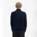 Merino Quarter Zip - Navy Blue