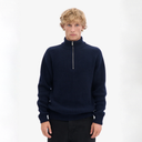 Merino Quarter Zip - Navy Blue