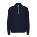 Merino Quarter Zip - Navy Blue