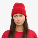 Merino Wool Beanie - Scarlet Red