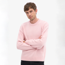 Oversized Merino Crewneck - Faded Pink
