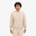 Oversized Merino Crewneck - Ivory White