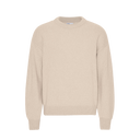 Oversized Merino Crewneck - Ivory White