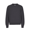 Oversized Merino Crewneck - Lava Grey