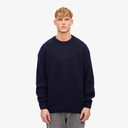 Oversized Merino Crewneck - Navy Blue