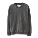 French Terry Crewneck - Washed Black