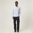 Stripe Oxford L/S Shirt - Blue