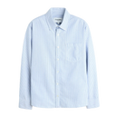 Stripe Oxford L/S Shirt - Blue