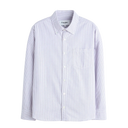 Stripe Oxford L/S Shirt - Purple