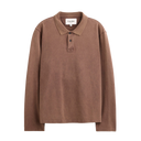 LS Pique Polo - Brown