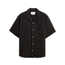 Striped Seersucker SS - Black