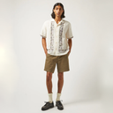 Bacchanal Embroidery S/S Camp Shirt - Natural