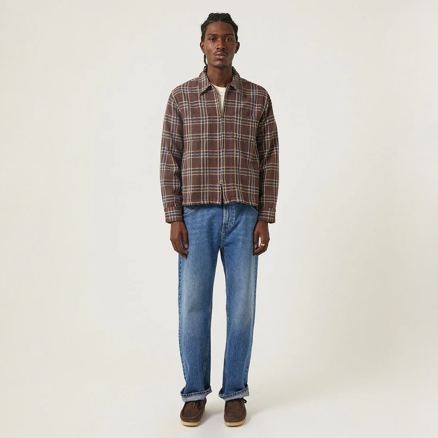 Corridor Venice Plaid Zip Jacket - Brown – Stomping Ground
