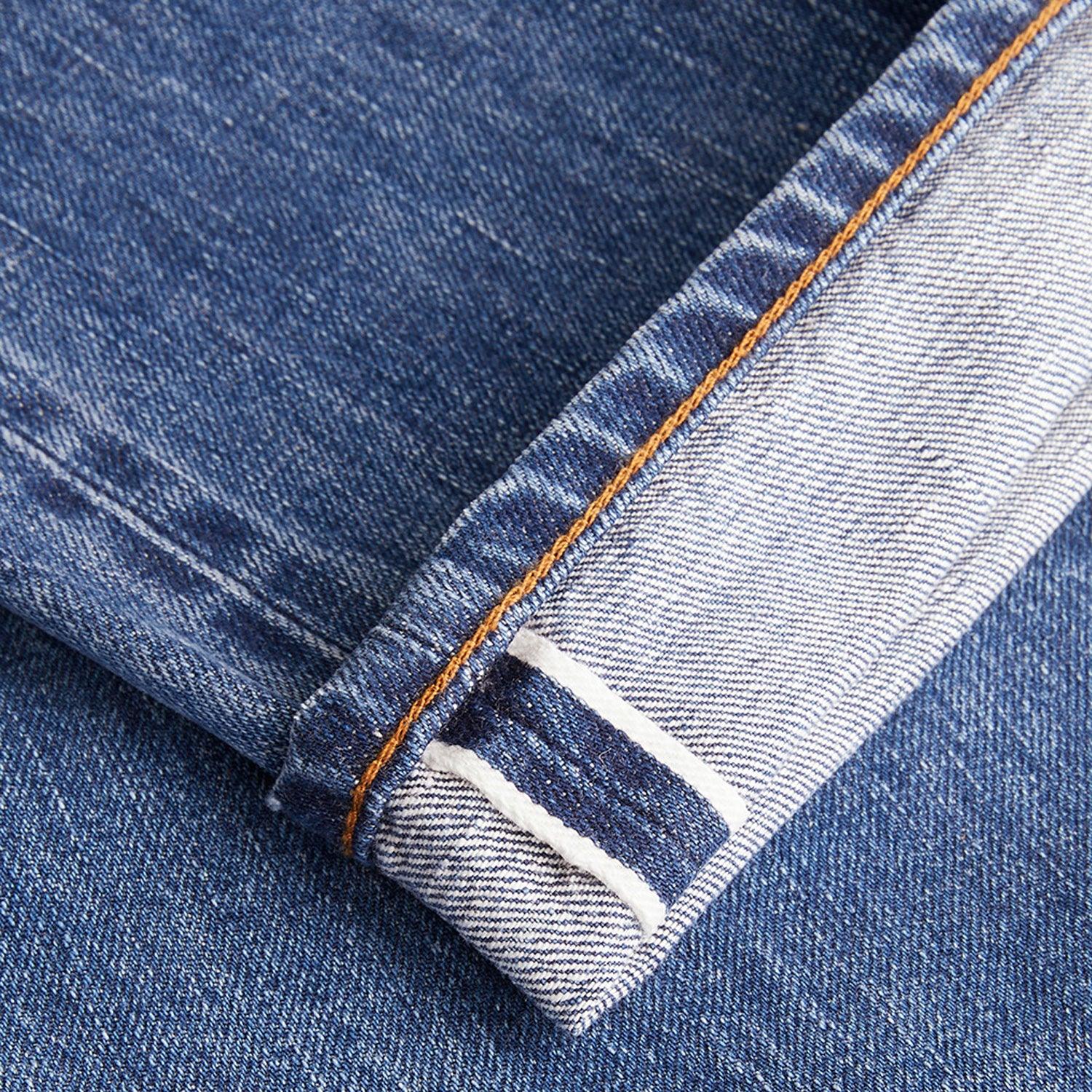 Drake's Five-Pocket Jeans - Bleach Wash 14.2oz Japanese Selvedge