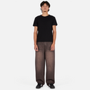 Baggy Denim Pants - Sandblasted Brown
