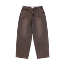Baggy Denim Pants - Sandblasted Brown