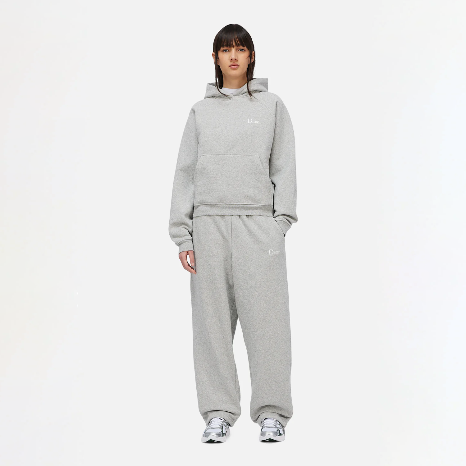 Dime Classic Small Logo Hoodie - Heather Grey – Stomping Ground
